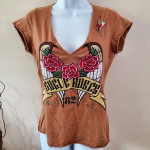Johnny Was LA Floral Embroidered Tshirt